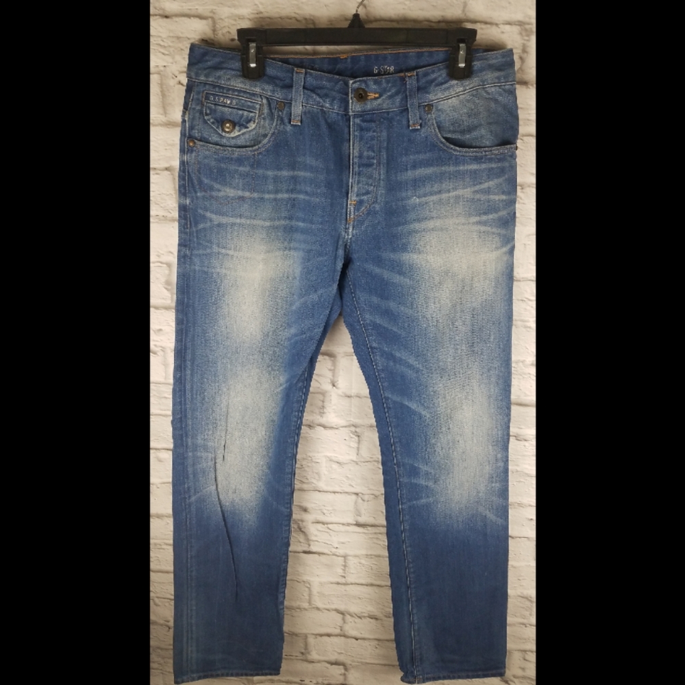 G-Star Raw Denim GS01 Button Fly Jeans 33X34